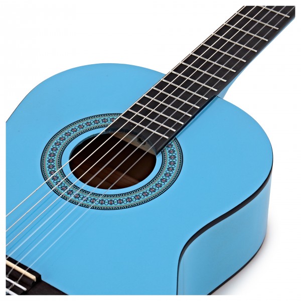 Deluxe Junior 1/2 Classical Guitar, Light Blue, by Gear4music