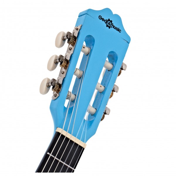 Deluxe Junior 1/2 Classical Guitar, Light Blue, by Gear4music