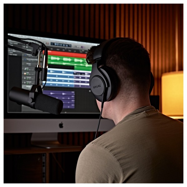 Shure SRH440A Professional Headphones - Computer set up 