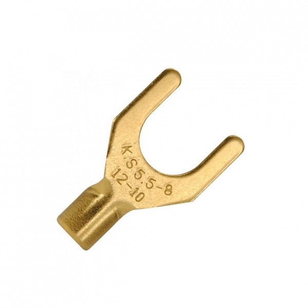 Gold Plated Spade Plug - Single