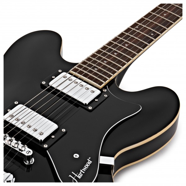 Hartwood Revival Semi Acoustic Guitar, Jet Black