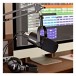 Shure MV7 USB/XLR Podcast Microphone, Black with SRH440 Headphones lifestyle 1