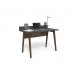 Bevel 6743 Toasted Walnut Desk Populated