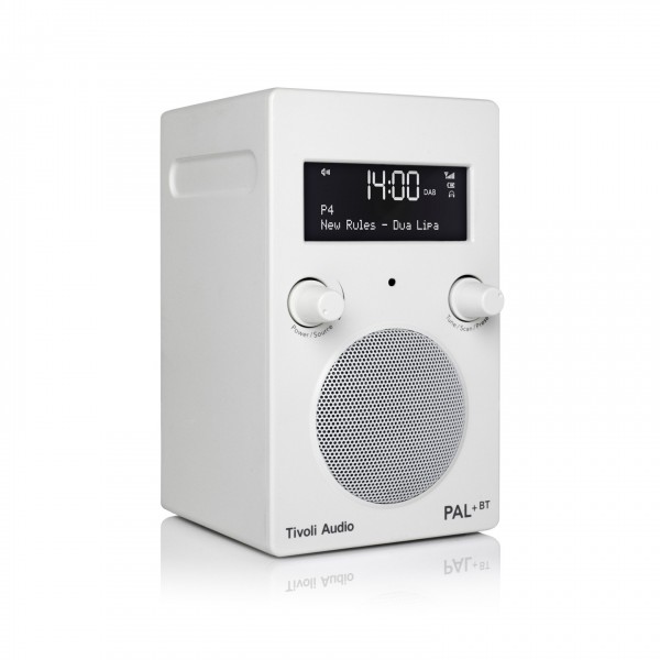 Tivoli Pal + BT White Portable Radio w/ Bluetooth