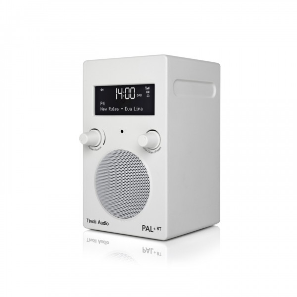 Tivoli Pal + BT White Portable Radio w/ Bluetooth
