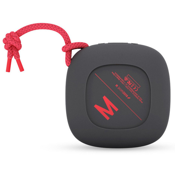 Nude Move Medium Portable Universal Bluetooth Speaker, Black/Coral
