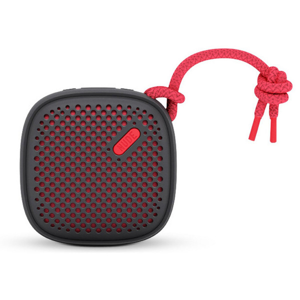 Nude Move Small Portable Universal Bluetooth Speaker, Black/Coral