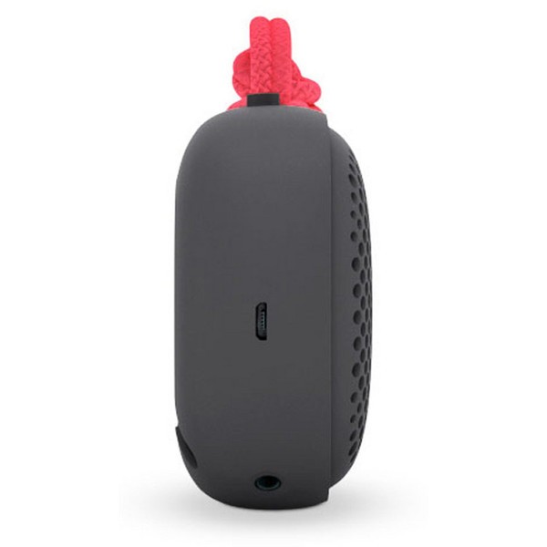 Nude Move S 3.5mm Universal Wired Speaker, Black/Coral