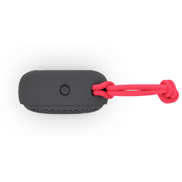 Nude Move S 3.5mm Universal Wired Speaker, Black/Coral