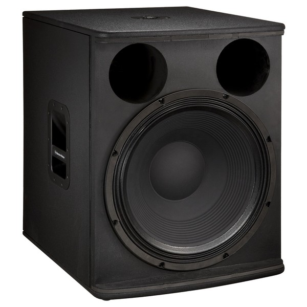 Electro-Voice ELX118 18" Passive Subwoofer, Front Angled Right with Grille Removed