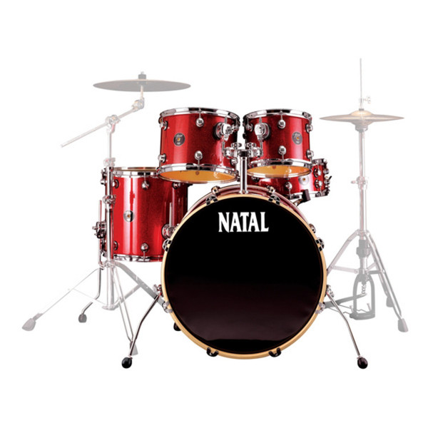 Natal Spirit Fusion Kauri Drum Kit, Limited Edition Scarlet Sparkle