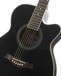 Single Cutaway Electro Acoustic Guitar, Black