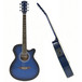 Single Cutaway Electro Acoustic Guitar, Blue