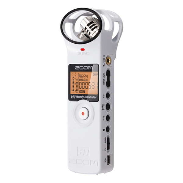 Zoom H1 Digital Field Recorder, White
