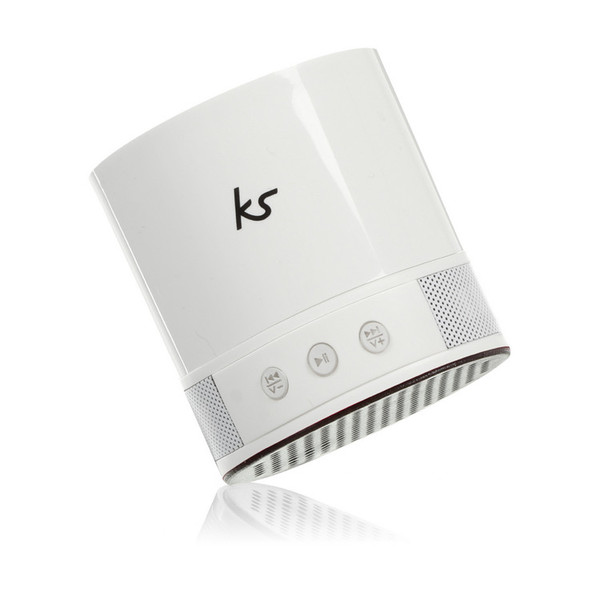 KitSound PocketBoom Portable Bluetooth Speaker - Extra Bass, White