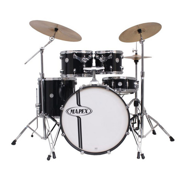 Mapex Horizon HX Rock Fusion 22&quot; Drum Kit, Black