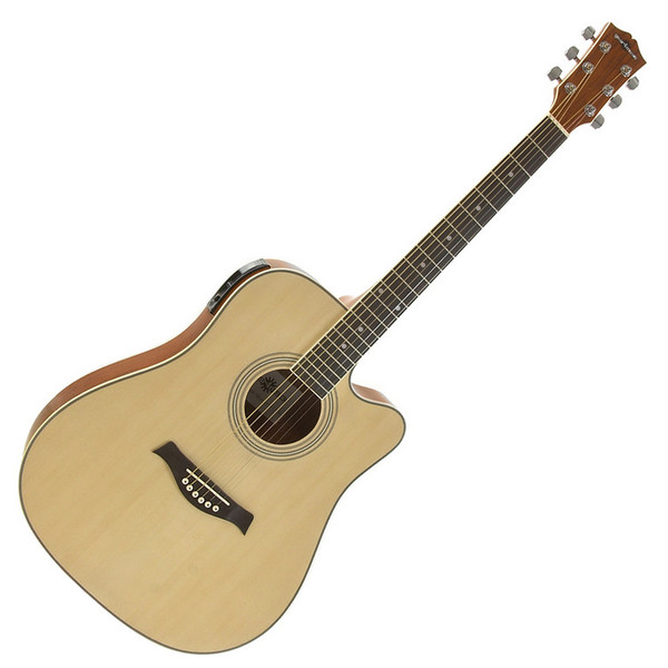 Deluxe Dreadnought Guitar and 25w SubZero Amp Pack, Ovangkol