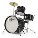 Junior 3 kus Drum Kit od Gear4music, čierna - Takmer nov&eacute;