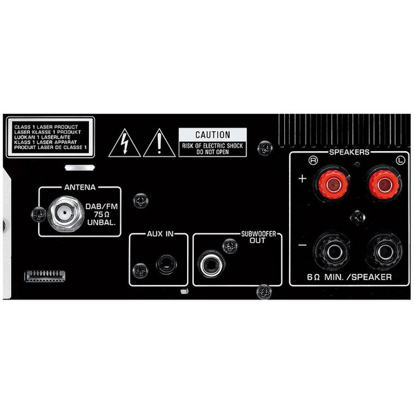Back - Yamaha MCR-232 Micro Component Speaker System with iPod Dock, Black