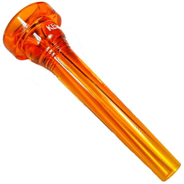 Kelly 7C Trumpet Mouthpiece, Crystal Orange