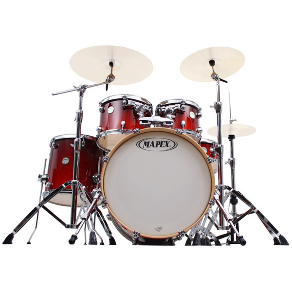 Mapex Meridian Birch 20" Fusion Drum Kit, Cherry Mist