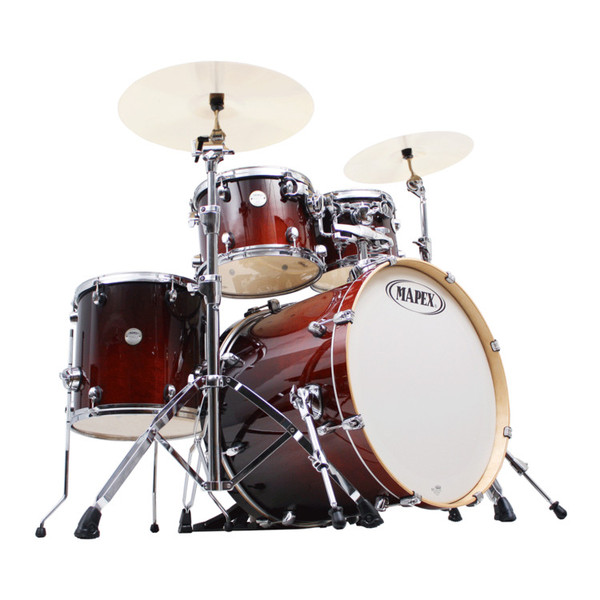 Mapex Meridian Birch 22 Inch Fusion Drum Kit, Walnut Fade