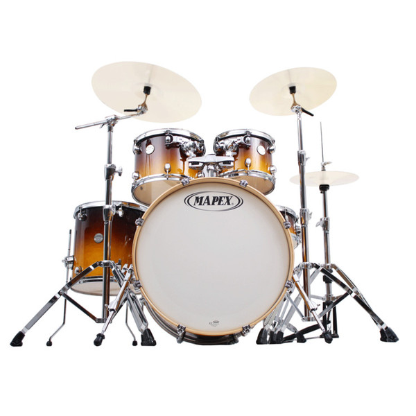 Mapex Meridian Birch 22 Inch Fusion Drum Kit, Umber Fade