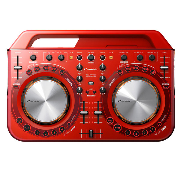 Pioneer DDJ-WeGO2 Controlador de DJ, Rojo | Gear4music