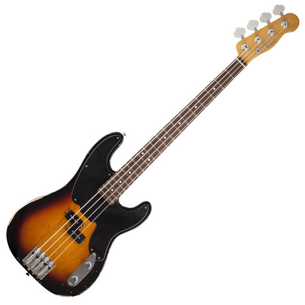 DISC Fender Mike Dirnt Road Worn Precision Bass, RW, 3-Color Sunburst