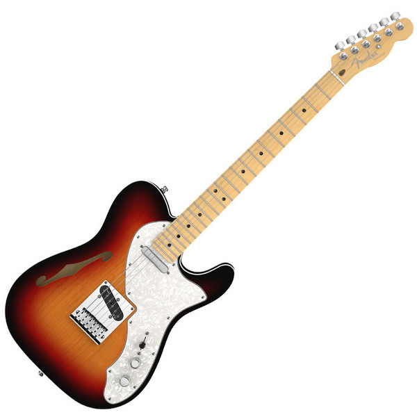 Fender 2013 American Deluxe Telecaster Thinline, MN, 3-Color Sunburst