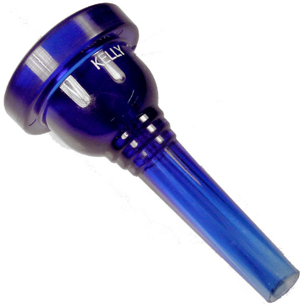 Kelly 12C Trombone Mouthpiece, Crystal Blue (Small Shank)