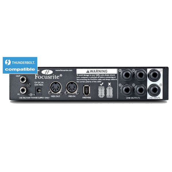 Focusrite Saffire Pro 14 Back