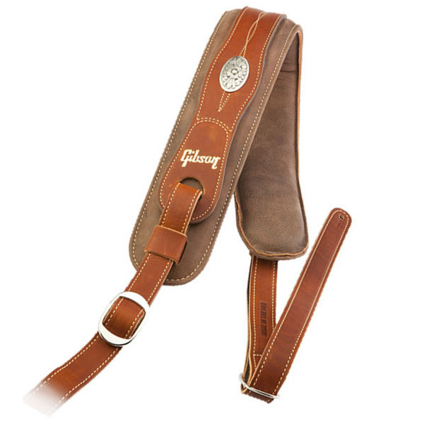 Gibson Austin Comfort Premium Guitar Strap, Brown