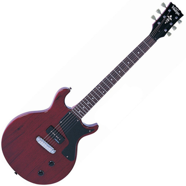 Vintage VR100 Electric Guitar, Cherry Red