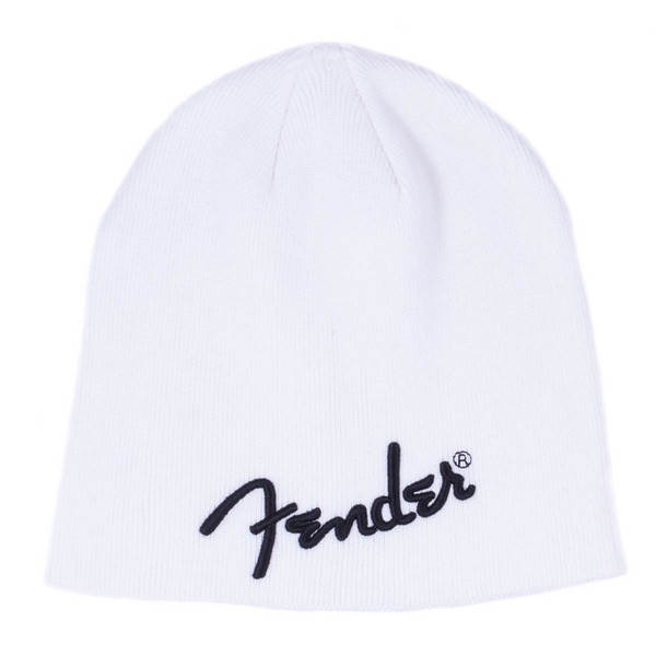 Fender Logo Beanie, White