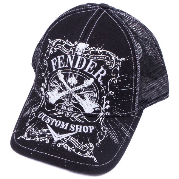 Fender Hat Trucker Cs Old School Blk