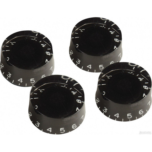 Gibson Speed Knobs for Electric Guitar, 4 Pack Black