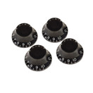 Gibson Top Hat Knobs for Electric Guitar, 4 Pack Black