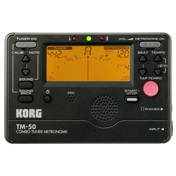 Korg TM-50 Tuner/Metronome, Black