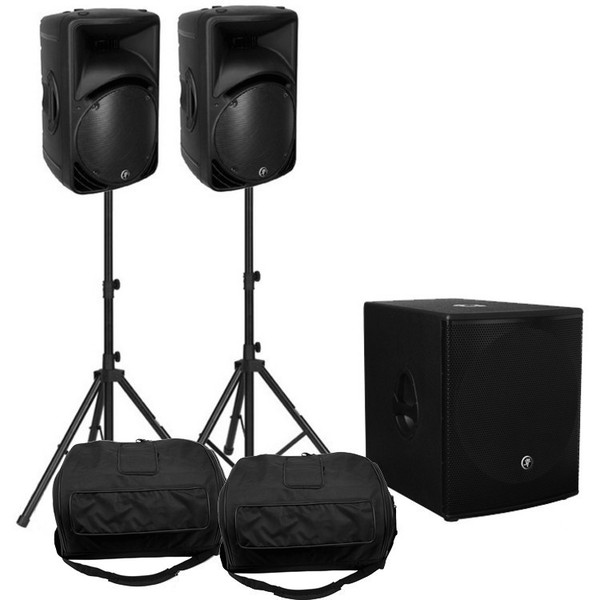 Mackie SRM450 PA Pack 1300W With Sub &amp; Stands