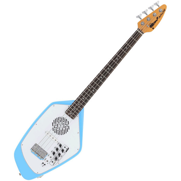 Vox Apache II Phantom Bass Guitar with Built In Amp, Seafoam Blue