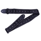 Fender Nylon Stars and Stripes Guitar Strap, Black/Grey
