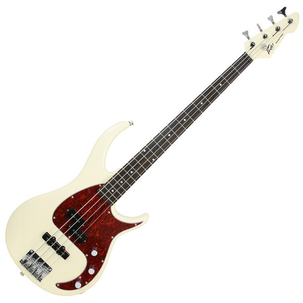 Peavey Milestone Bass Guitar, Ivory