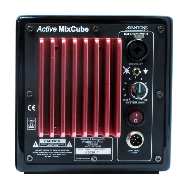 Avantone Mixcubes Active Mini-Reference Monitor, Black (Single)