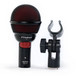 Audix Fireball Dynamic Cardioid Ultra Small Microphone w/ Volume Knob - Front with Clip