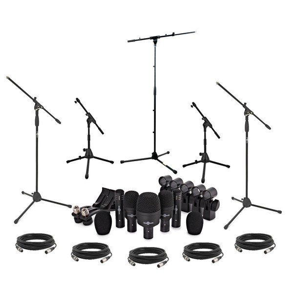 DMS-5PS Complete Drum Microphone Set Including Stands and Cables