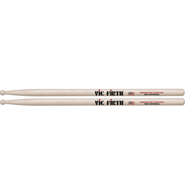 Vic Firth American Custom SD1 General Drum Sticks, Wood Tip