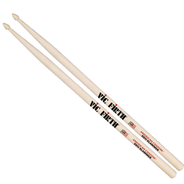 Vic Firth American Custom SD11 Slammer Drum Sticks, Wood Tip