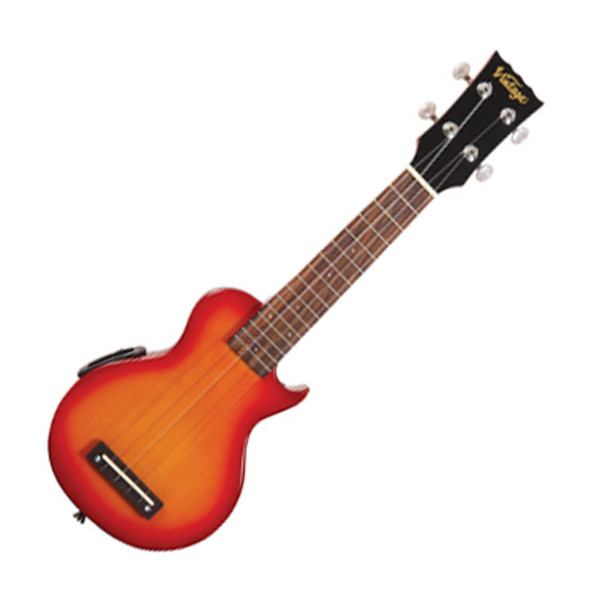 Vintage Soprano Electric Ukulele, Cherry Sunburst