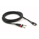 Double c&acirc;ble mono jack - phono, 3 m&egrave;tres